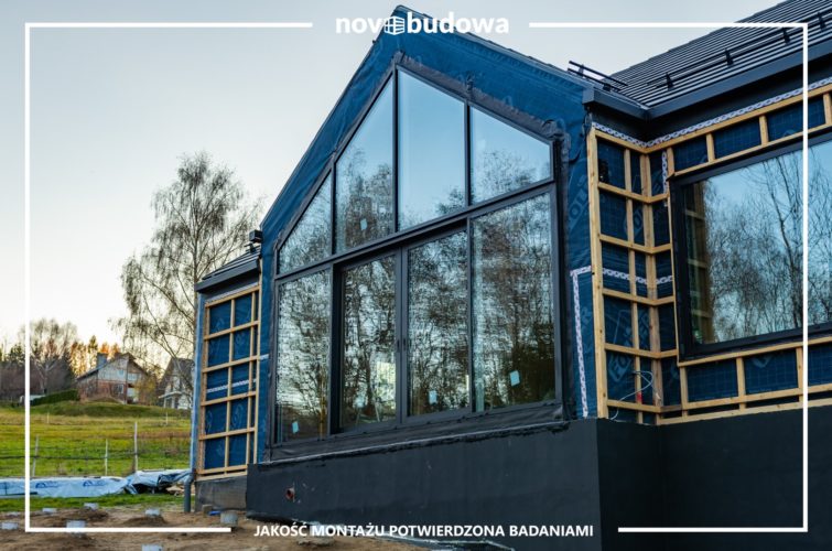 Drewniany dom w technologii szkieletowej - novobudowa