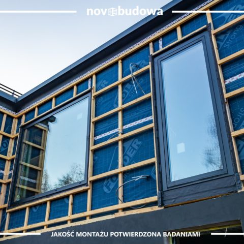 Drewniany dom w technologii szkieletowej - novobudowa