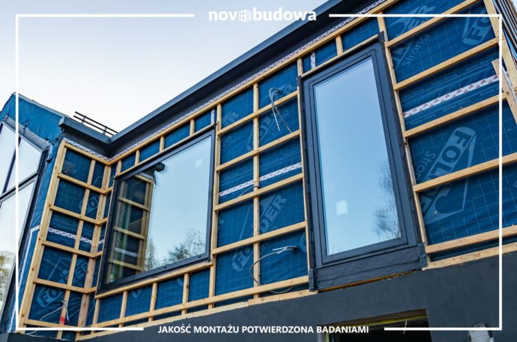 Drewniany dom w technologii szkieletowej - novobudowa