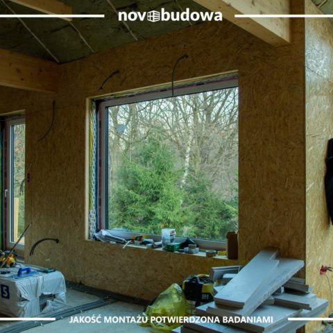 Drewniany dom w technologii szkieletowej