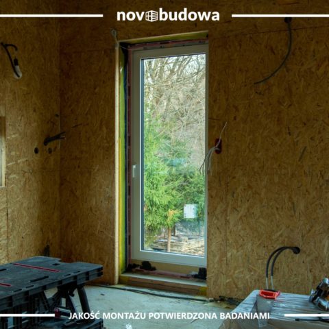 Drewniany dom w technologii szkieletowej