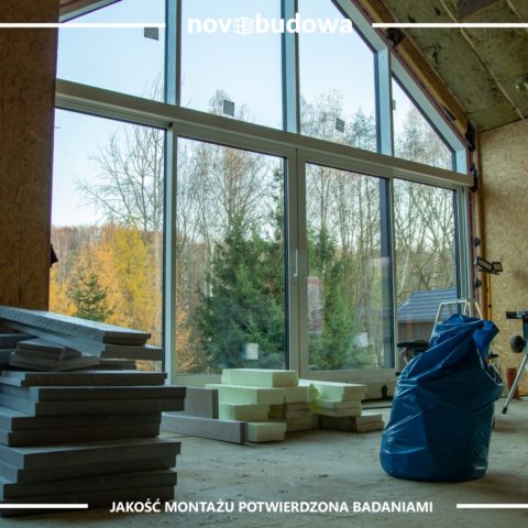 Drewniany dom w technologii szkieletowej