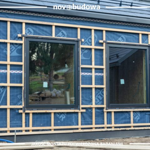 Drewniany dom w technologii szkieletowej