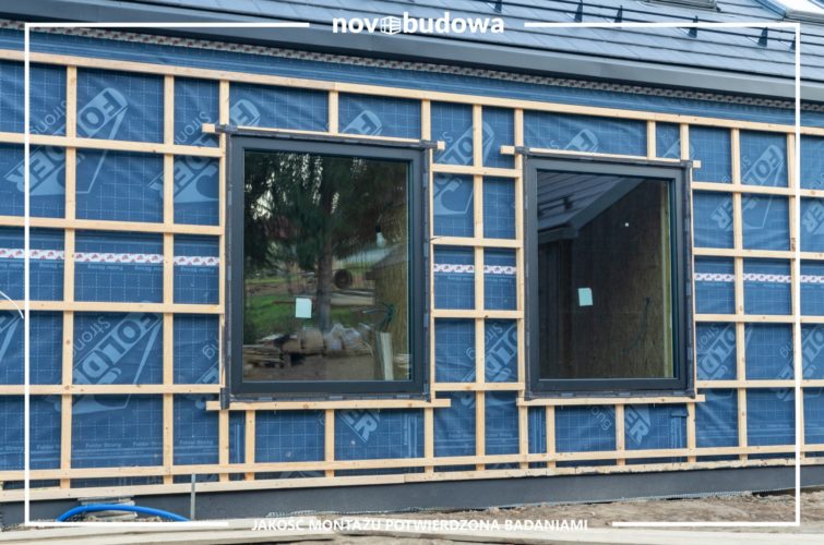 Drewniany dom w technologii szkieletowej