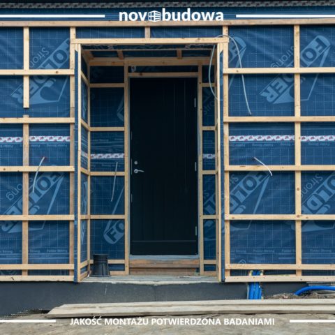 Drewniany dom w technologii szkieletowej