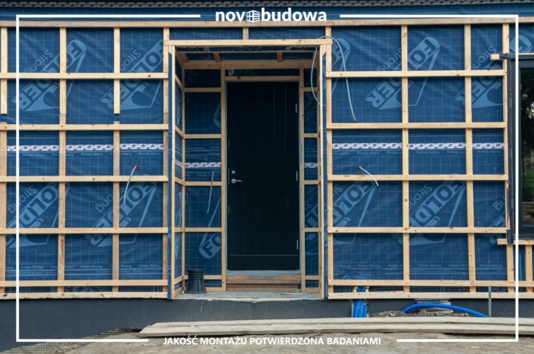 Drewniany dom w technologii szkieletowej