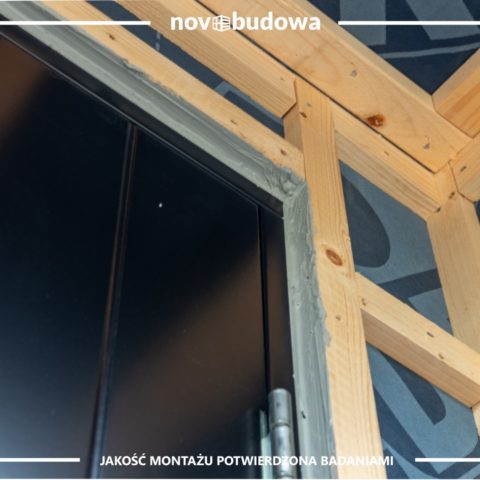 Drewniany dom w technologii szkieletowej - novobudowa