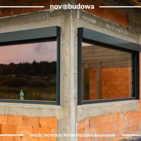 Nasze realizacje: dom parterowy z wielkoformatową witryną aluminiową + HST alu