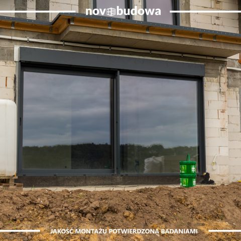 Realizacje Novobudowa: montaż okien ALU i PVC w Krakowie + Żaluzje
