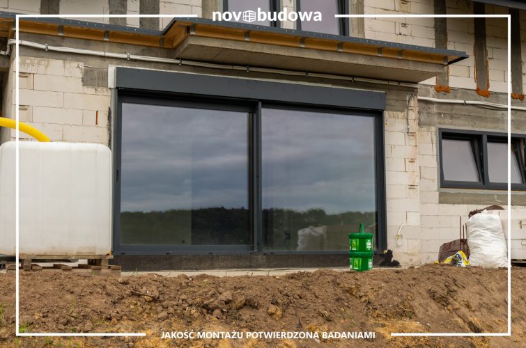 Realizacje Novobudowa: montaż okien ALU i PVC w Krakowie + Żaluzje