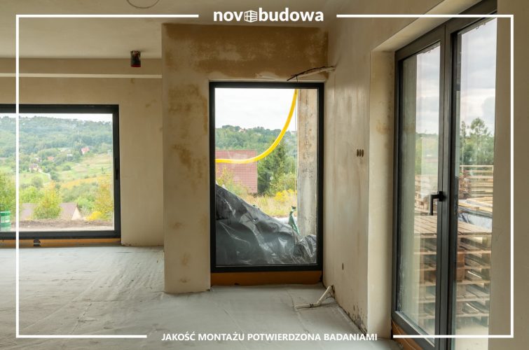 Realizacje Novobudowa: montaż okien ALU i PVC w Krakowie + Żaluzje