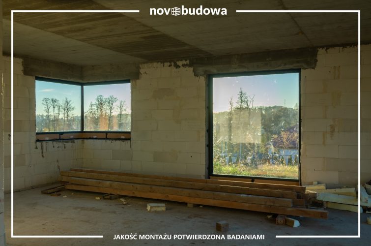 Nasze realizacje: Zielonki - okna aluminium, glass-corner